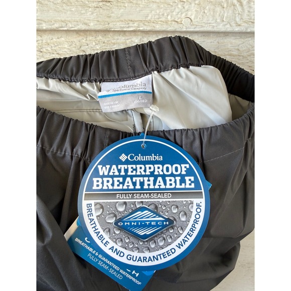 Columbia Youth Trail Adventure Pant Gray Waterproof Omni-Tech Size Large (14/16) - Picture 4 of 7